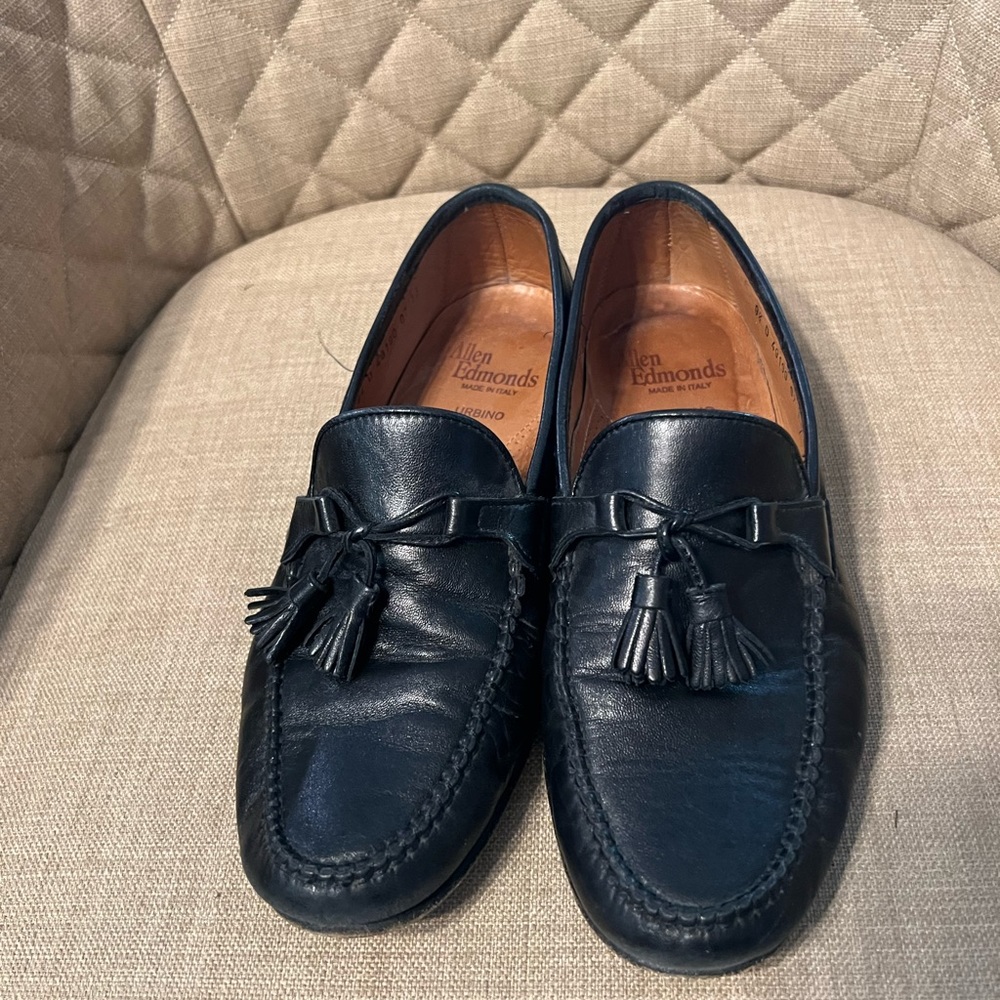 Allen Edmonds Italian black loafers